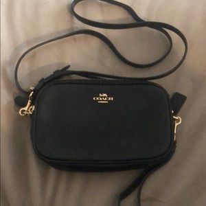 Coach double zip Crossbody with Gold Hardware